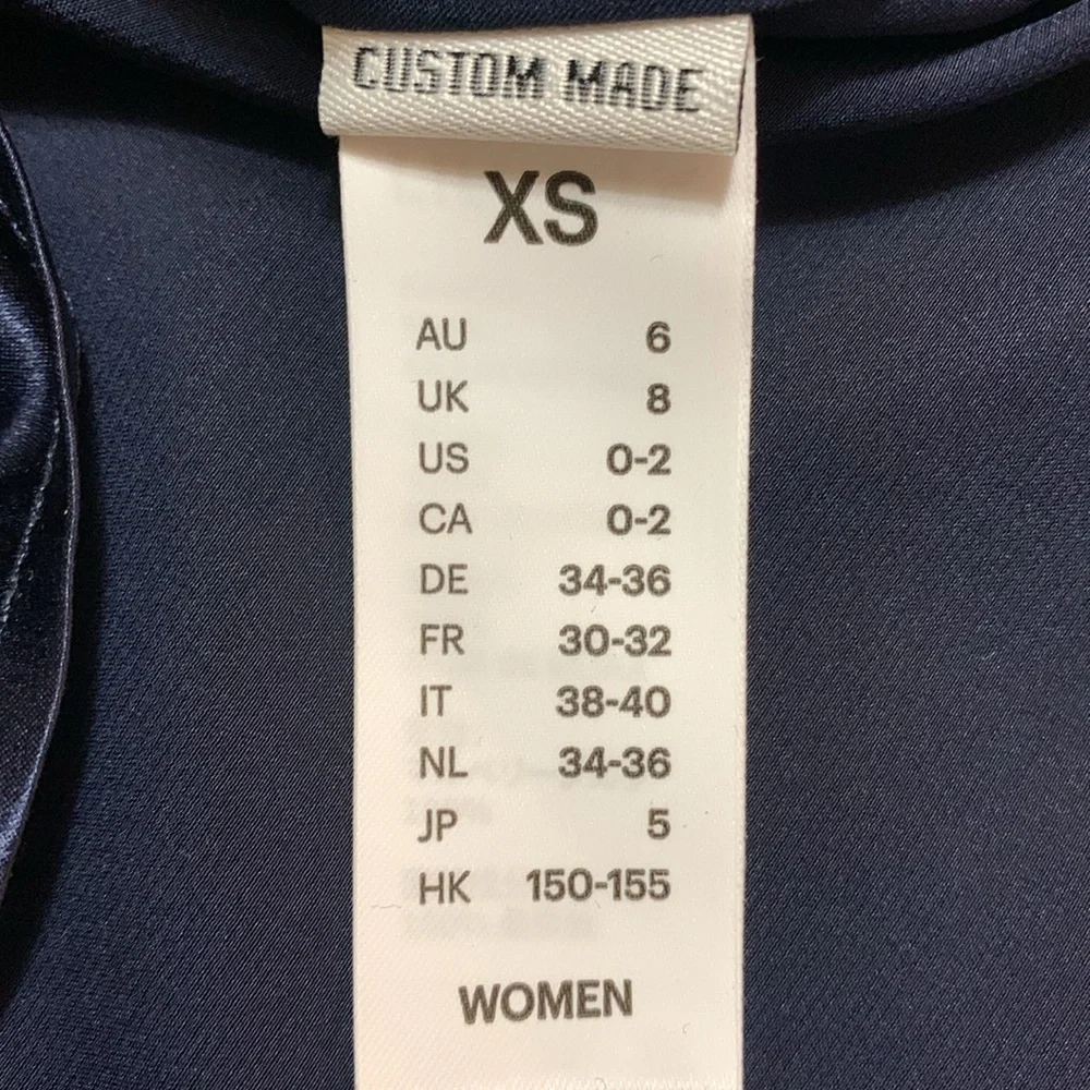 LILYSILK Women’s Basic Concealed Placket Silk Shirt Navy Blue XS Quiet Lux - Picture 10 of 15